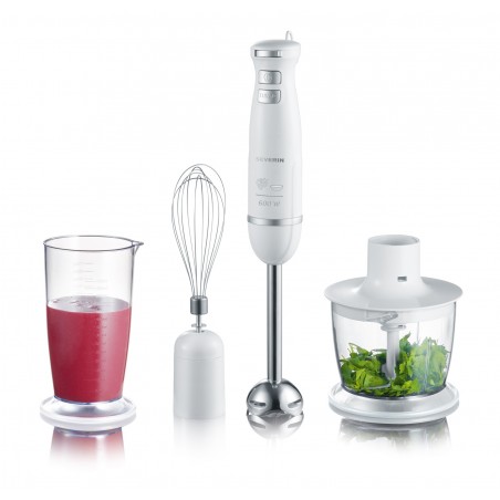 Severin© Set Mixeur Plongeant - Acier Inoxydable / Blanc